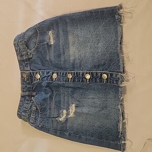 YMI Skirts | Ymi Dream Button Front Denim Skirt